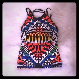 Aztec swim Top Xs